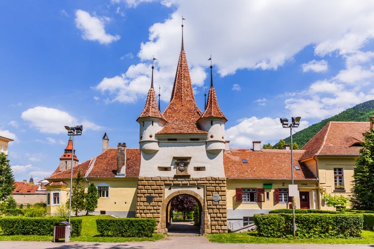 Brasov, Romania. Catherine gate. City gate from the medieval times.