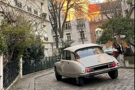 Tour di Montmartre anni '70 a bordo di una classica Citroën DS con tetto aperto