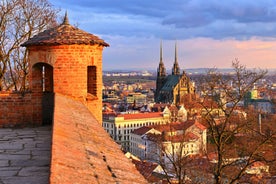 Photo of panoramic aerial view of Spa Luhacovice, Zlin region, Moravia, Czech Republic.