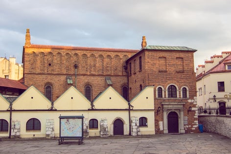 Renaissance old Synagogue in Kazimierz. Krakow. Poland.