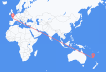 Flyrejser fra Burnt Pine til Nantes