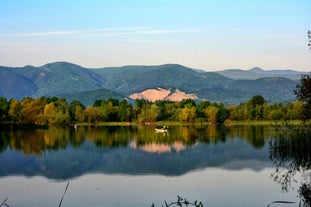 road landscape in the city. Turkey travel in summer. Highway view in beautiful city. Car driving on the road in city. Travel view in asian cities. Highway landscape in summer. Bursa, Turkey.