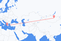 从乌兰巴托飞往扎金索斯島的航班