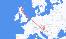 Flights from Croatia to Scotland