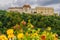 Panoramic view castle Veste Oberhaus on river Danube. Antique fortress in Passau, Lower Bavaria, Germany.