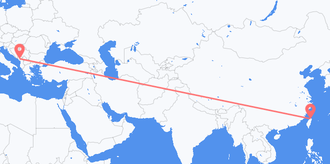 Taiwan to Montenegro