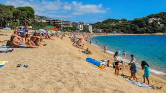 Photo of the famous resort of the Spanish Costa Brava in Lloret de Mar 