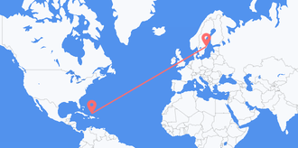 Turks & Caicos Islands to Sweden