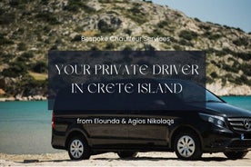 Votre service de chauffeur privé et de chauffeur en Crète depuis Elounda