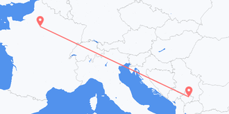 Flights from Kosovo to France