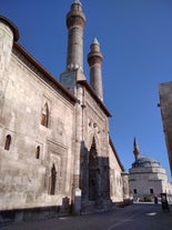 Photo of beautiful aerial view on city Sivas, Turkey.