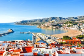 Photo of Altea white village skyline in Alicante at Mediterranean Spain.