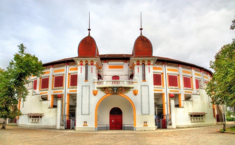 photo of view off Bull Fighting Arena of Dax - France, Landes Department, Dax, France.