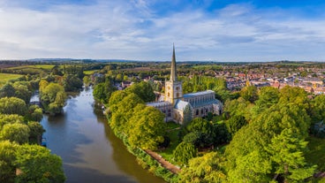 Photo of aerial view of Glasgow in Scotland, United Kingdom.