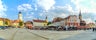 Photo of the Small Square piata mica, the second fortified square in the medieval Upper town of Sibiu city, Romania.