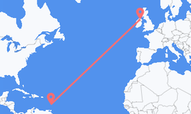 Flights from St. Lucia to Northern Ireland