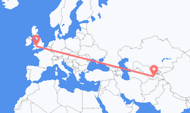 Flights from Tajikistan to Wales