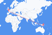 Port Moresby to Nantes