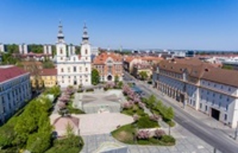 photo of view of Miskolc, Hungary.