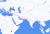 Flights from Yangon to Antalya