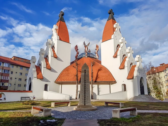 Photo of The millenary church from Miercurea Ciuc, Romania.