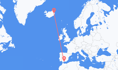 Flights from Málaga to Egilsstaðir