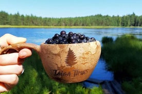 Recolección de bayas en un parque nacional