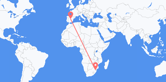 Voli dallo Swaziland alla Spagna