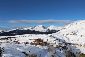 photo of Glimpses of the mountain village of San Giovanni di Fassa, Vigo di Fassa, Val di Fassa, Trento, Trentino Alto Adige, Italy.