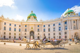 Aerial view on Marienplatz town hall and Frauenkirche in Munich, Germany.