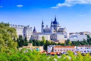 Photo of panoramic aerial view of Malaga on a beautiful summer day, Spain.