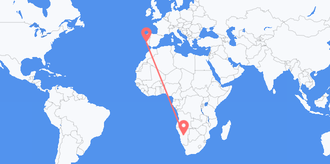 Flights from Namibia to Portugal