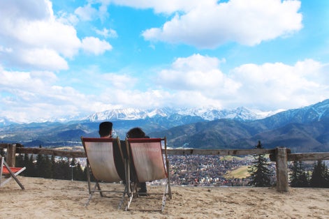 View with Gubałówka, Moutain, Zakopane.