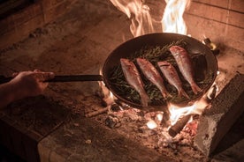 Clase de cocina orgánica con fuego de leña