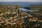 Photo of aerial view of Falun in Sweden.