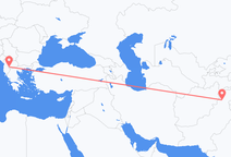 パキスタンのサイドゥ・シャリフから、北マケドニアのオフリドまでのフライト