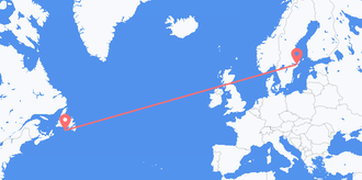 St. Pierre & Miquelon to Sweden