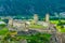 photo of scenic panorama of Castelgrande castle in Bellinzona Ticino Switzerland.