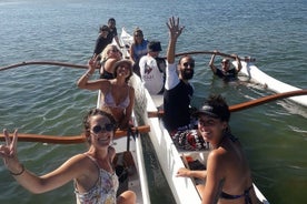 Experiencia en canoa hawaiana en Ria Formosa (mínimo 4 personas)