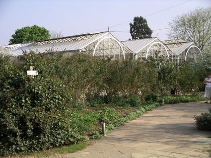 Photo of greenhouses in Stratford Upon Avon Butterfly Farm, UK.