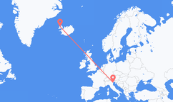 Flights from Venice to Ísafjörður