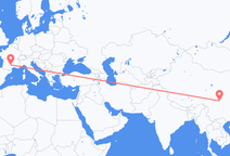 중국 청두에서 출발해 프랑스 로데즈에게(으)로 가는 항공편