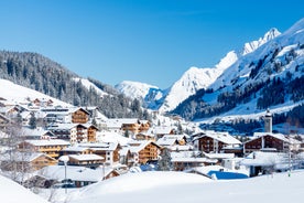 photo of a winter village over Lech Am Arlberg, Austria.