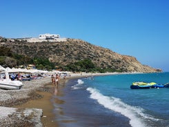 Photo of the seafront and the city of Limassol on a Sunny day, Cyprus.