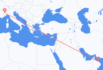 Flights from Muscat to Turin