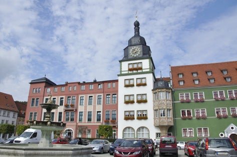 Photo of town hall in Rudolstad ,Germany.