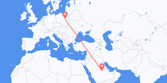 Voli dall'Arabia Saudita alla Polonia