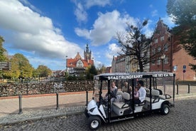 Gdansk: 2H City Sightseeing Tour LIVE GUIDED by Buggy/Golf cart 