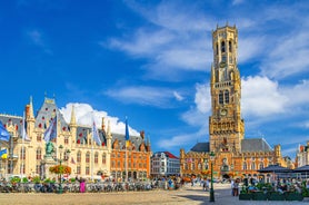 Brussels, Grand Place in beautiful summer sunrise, Belgium