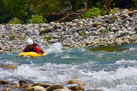 Hydrospeed en raften in de Vjosa-rivier, Gjirokastra